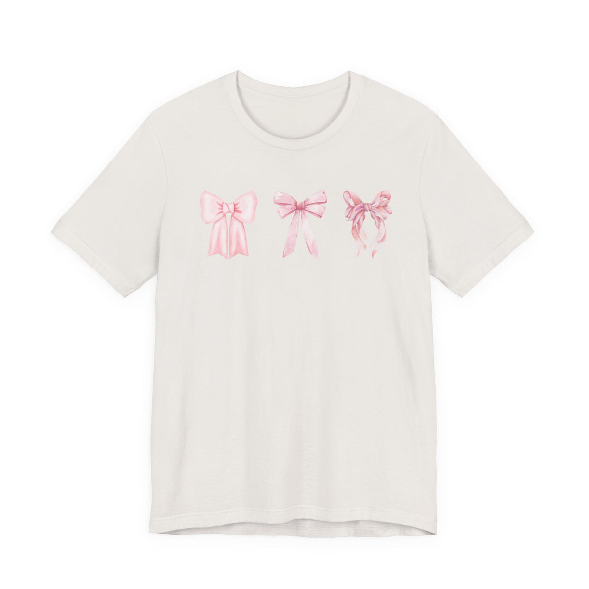 Pink Girly Bow T-Shirt Cute Bow Graphic Tee