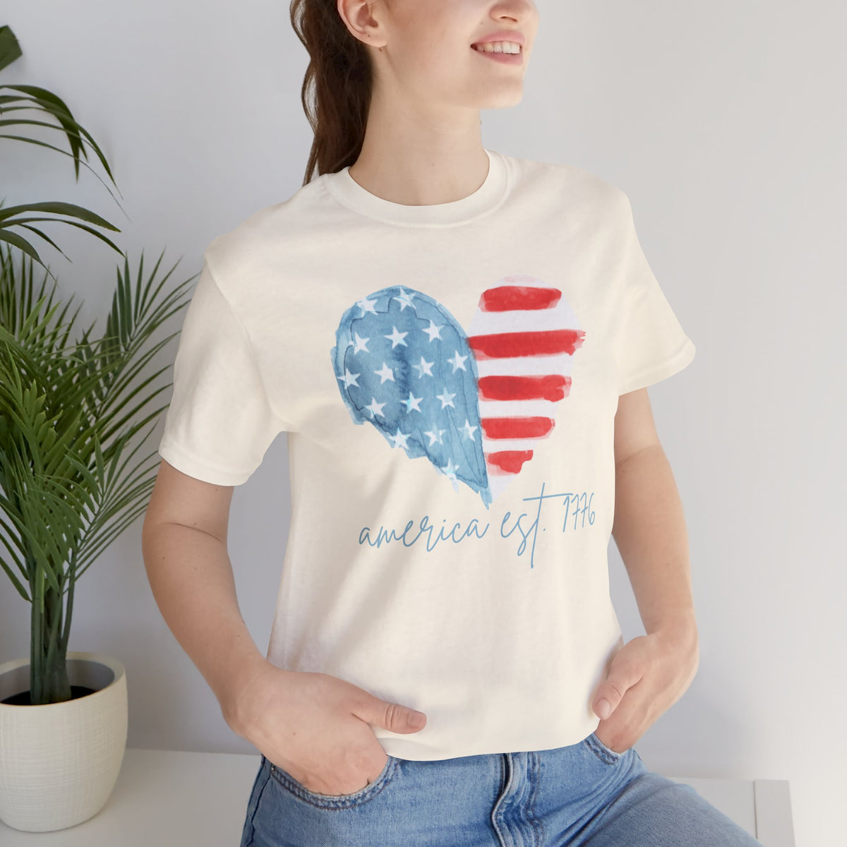America Est. 1776 Heart Flag T-Shirt