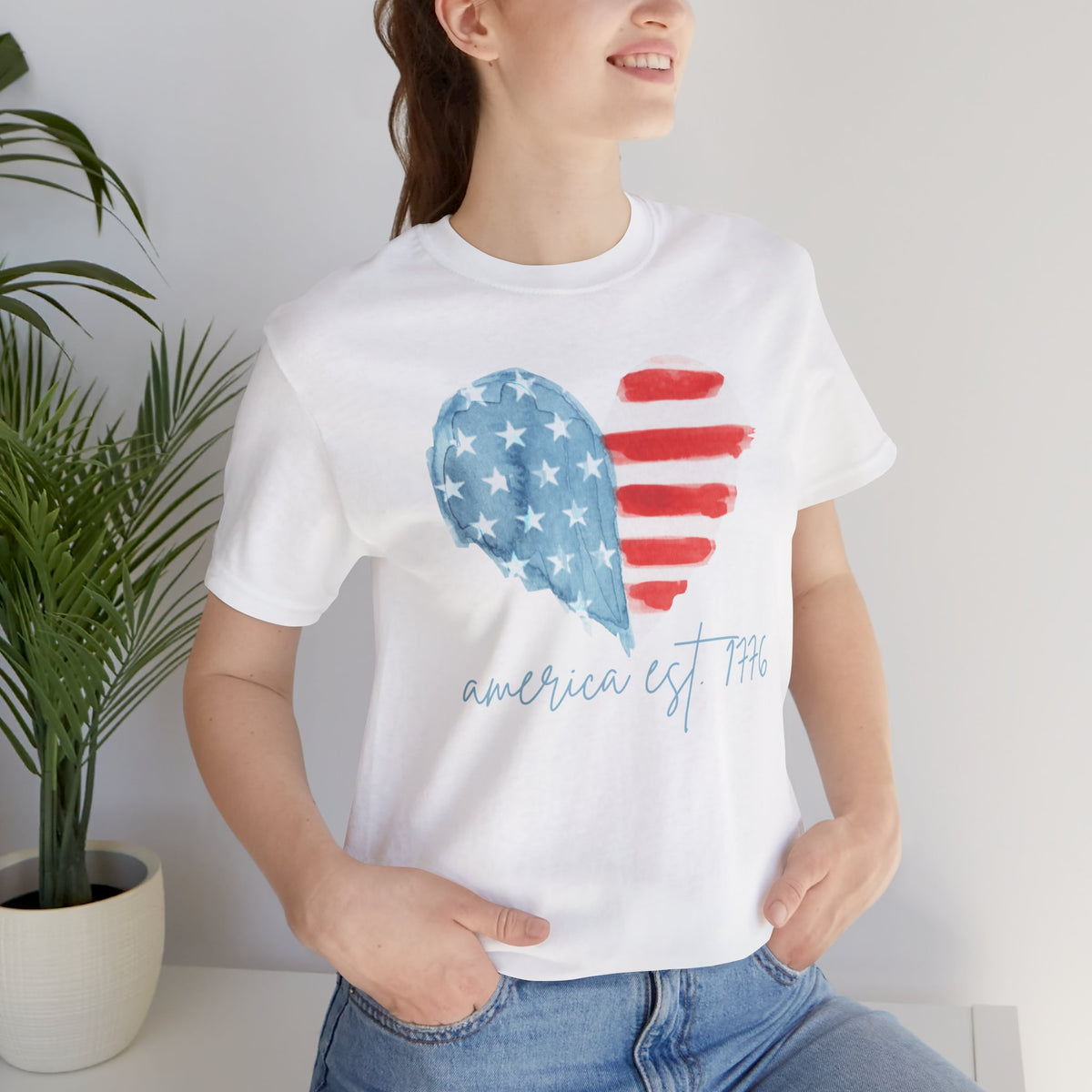 America Est. 1776 Heart Flag T-Shirt
