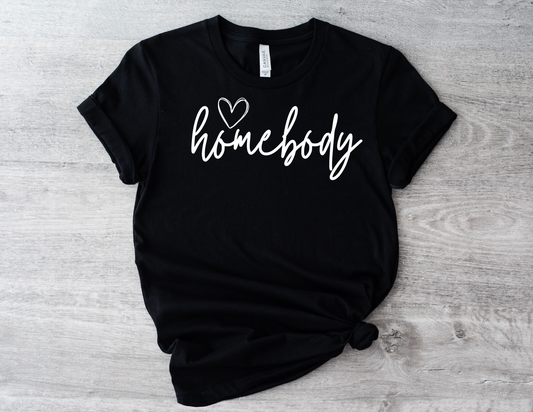 Homebody Girls T-Shirt Cute Stay-At-Home Tee for Cozy Days