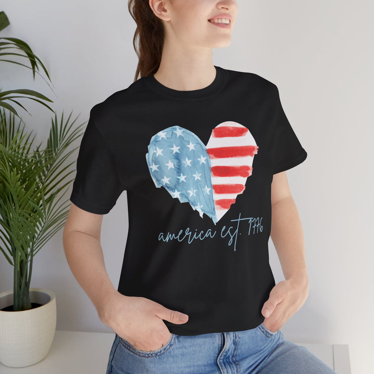 America Est. 1776 Heart Flag T-Shirt
